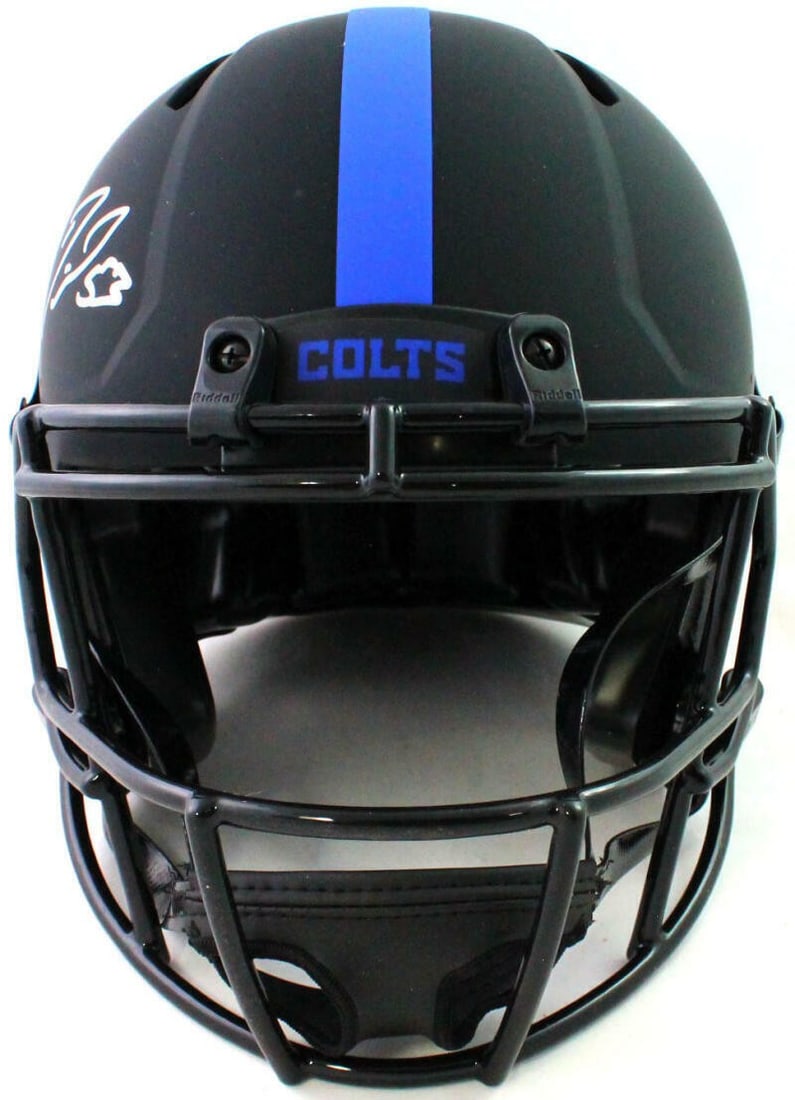 Darius Leonard Signed Colts Eclipse Speed Helmet JSA Authenticated - 3