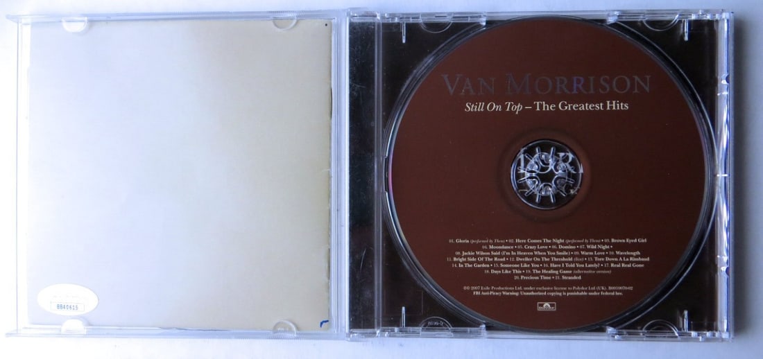Autographed Van Morrison CD Booklet With JSA Authentication - 2