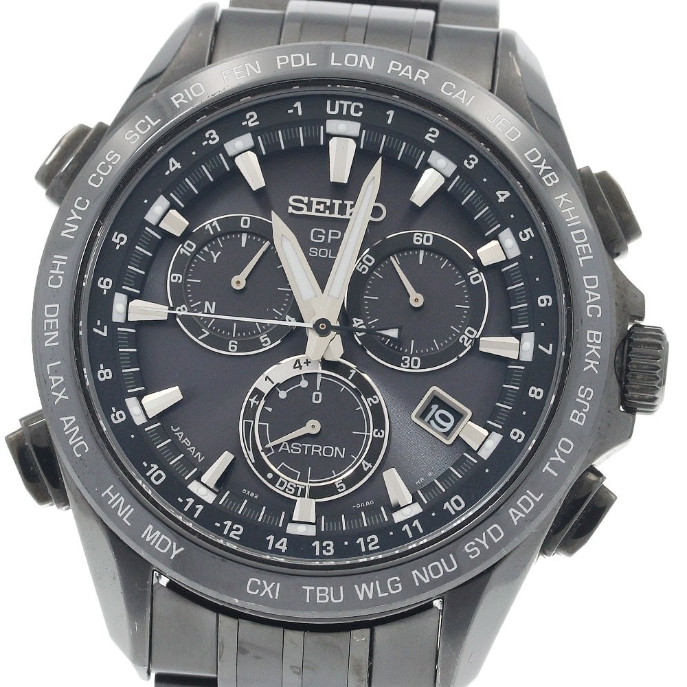 Seiko Astron solar radio controlled chronograph men's wristwatch SBXB009 (1 of 6)