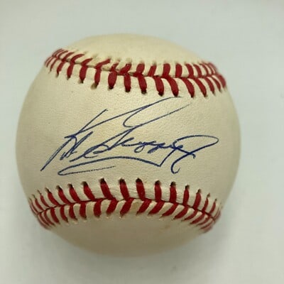 Ken Griffey Jr autographed official American League baseball JSA COA (1 of 5)