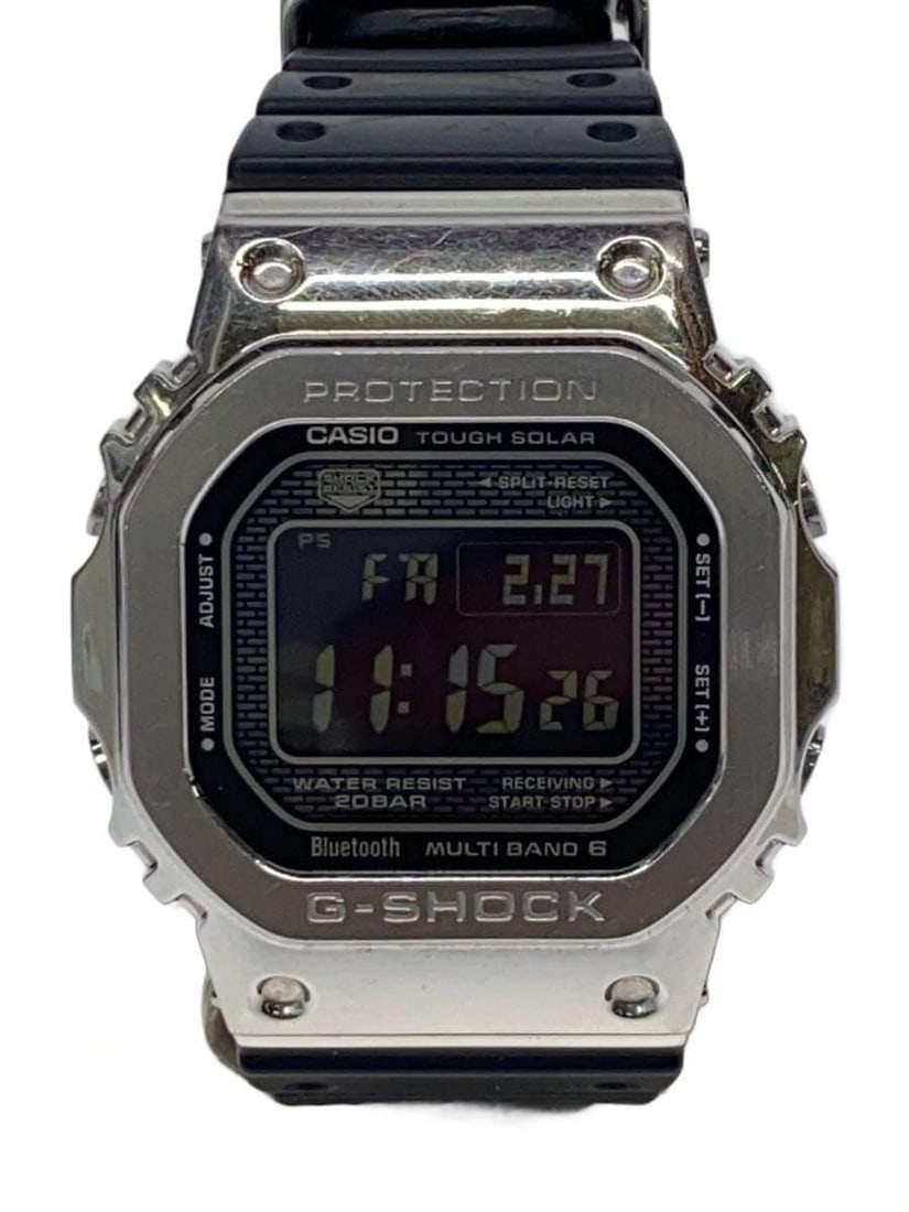 Casio G Shock GMW B5000 1JF Black Men's Wristwatch: Casio G Shock GMW B5000 1JF Black Men's Wristwatch This Casio G-SHOCK GMW-B5000-1JF is a men's wristwatch featuring a black case and band. Made in Japan, this pre-owned watch is in slightly used condi