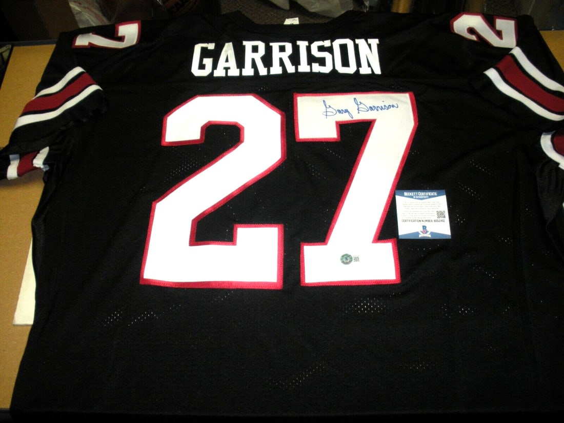 Gary Garrison Autographed Rawlings Jersey San Diego State BAS COA: Gary Garrison Autographed Rawlings Jersey San Diego State BAS COA This pre-owned Rawlings official licensed jersey features the autograph of Gary Garrison. It is an original collectible football jerse