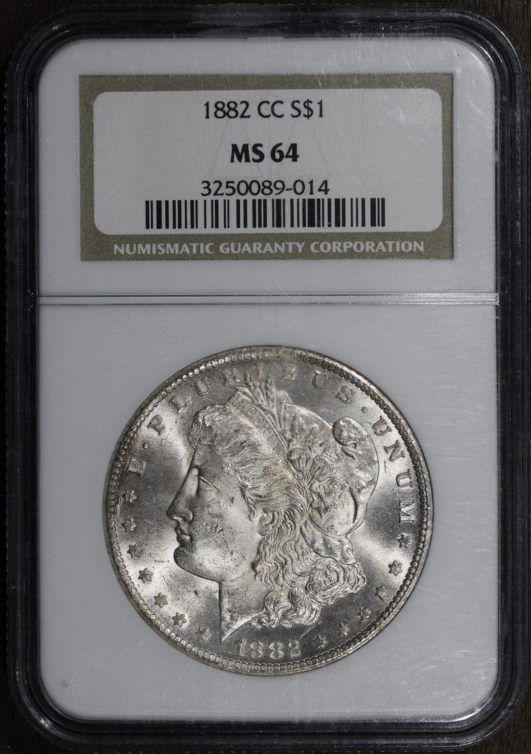 NGC MS64 Carson City Morgan Silver Dollar 1882-CC (1 of 2)