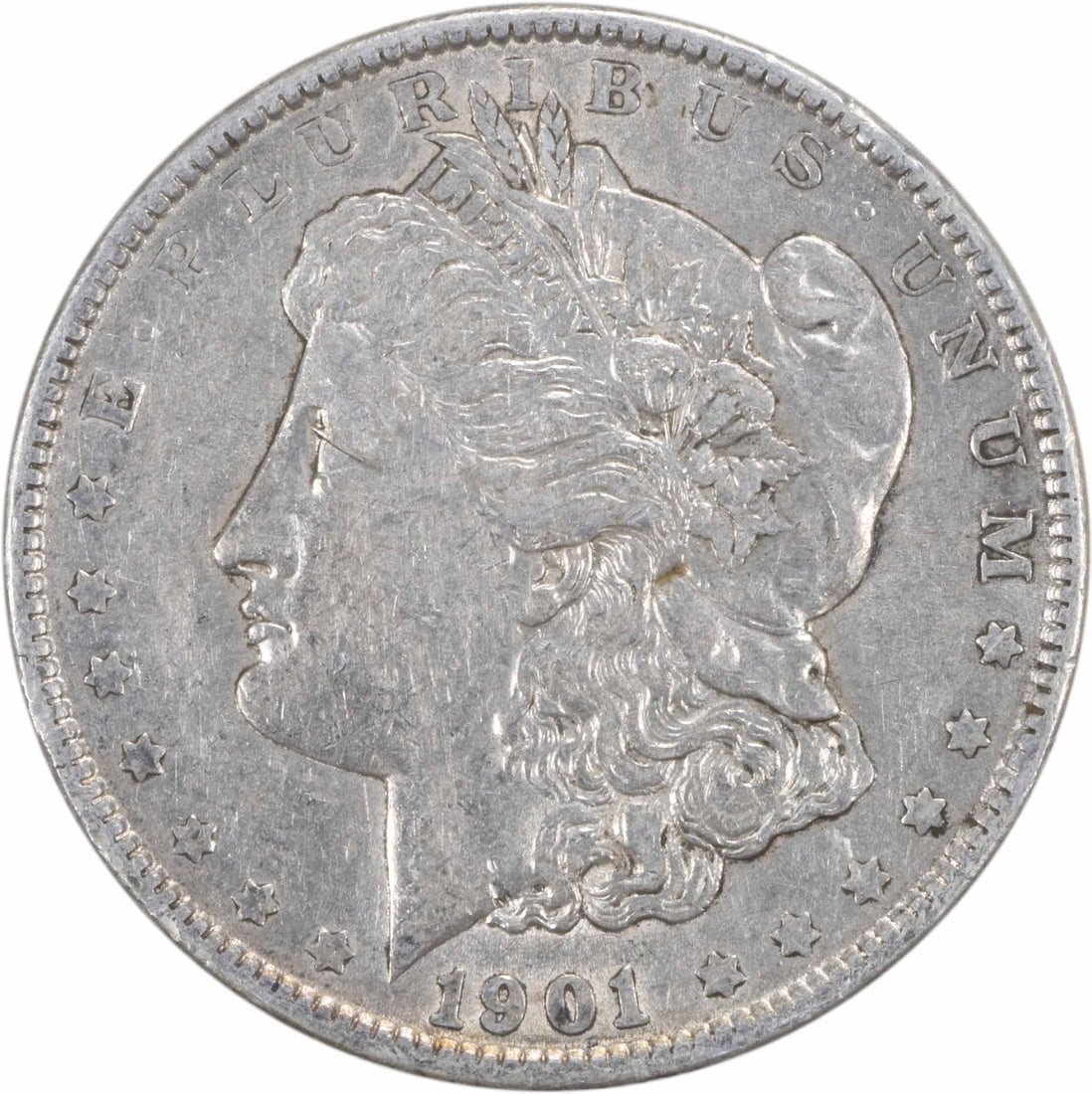 1901 Morgan Silver Dollar $1 Coin by George T. Morgan Uncertified (1 of 2)