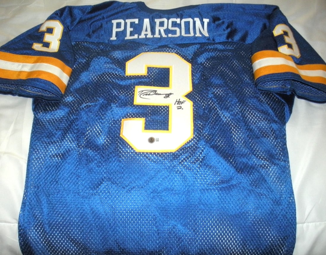 Wilson Official Tulsa Golden Hur Football Jersey Signed by Drew Pearson with Beckett COA (1 of 2)