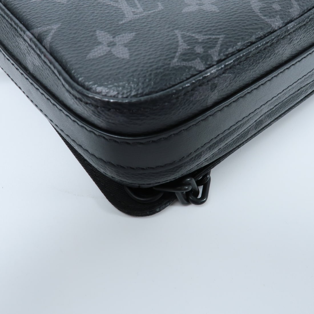 Louis Vuitton Steamer Monogram Eclipse Black Shoulder Bag M45585 - 12