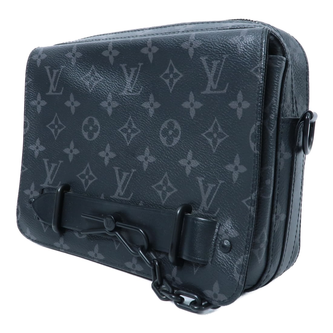 Louis Vuitton Steamer Monogram Eclipse Black Shoulder Bag M45585 - 3