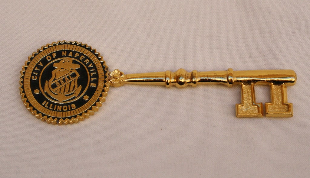 Tony Curtis Key to City of Naperville Gold Plated 2000 (1 of 6)