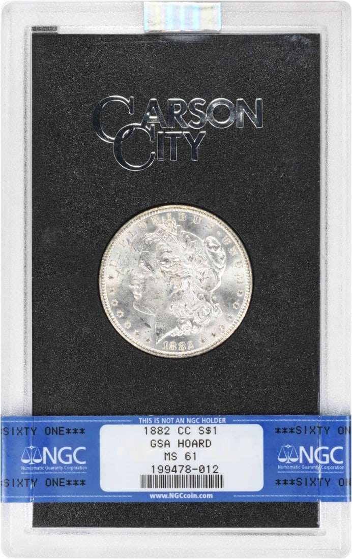 Carson City 1882 Morgan Dollar MS61 NGC in GSA Holder (1 of 2)