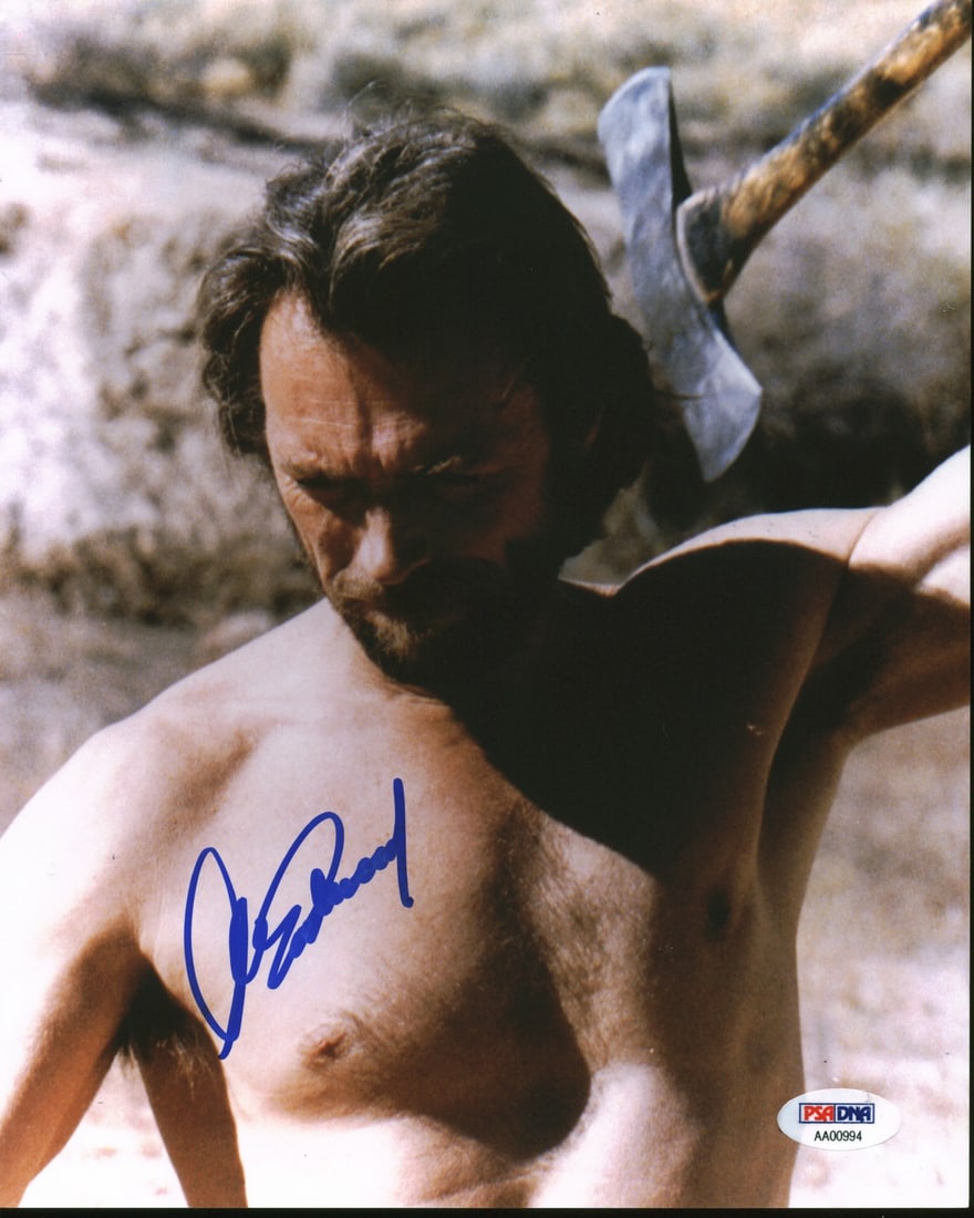 Clint Eastwood signed 8x10 photo The Outlaw Josey Wales PSA DNA: Clint Eastwood signed 8x10 photo The Outlaw Josey Wales PSA DNA This 8x10 photograph from the film The Outlaw Josey Wales features the personal autograph of Clint Eastwood. The item is authenticated b