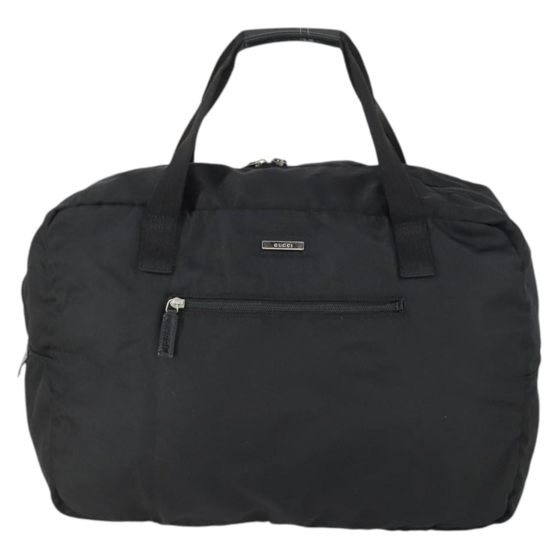 Black Nylon Unisex Vintage Travel Bag by Gucci 66cm: Black Nylon Unisex Vintage Travel Bag by Gucci 66cm This Gucci vintage travel bag is crafted from durable nylon in classic black, designed for unisex use. It features a spacious main compartment and s
