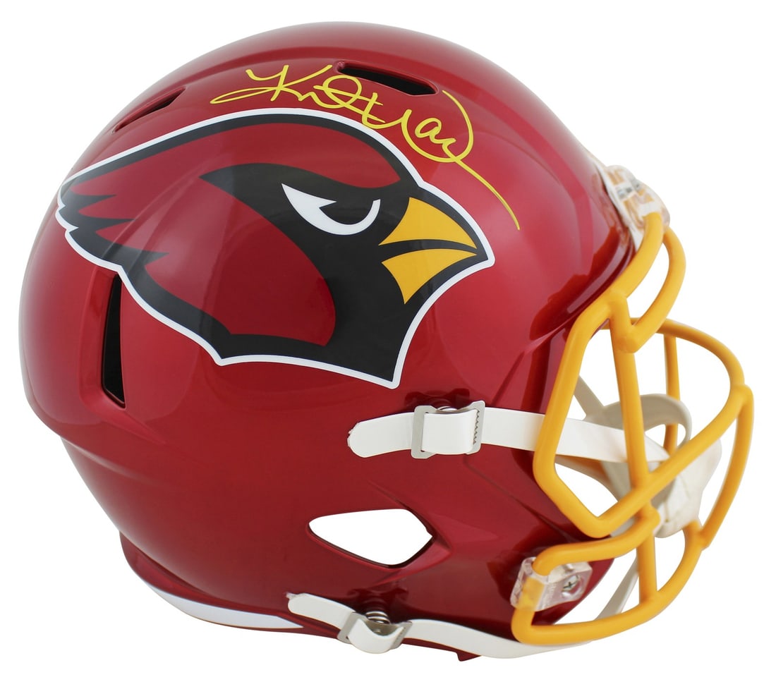 Kurt Warner Signed Arizona Cardinals Flash Full Size Helmet BAS Authenticated (1 of 3)