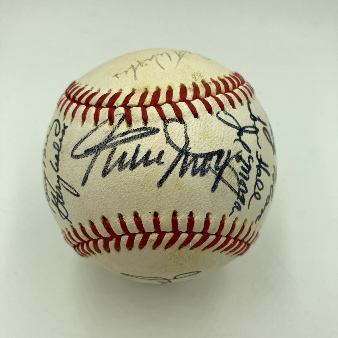 Willie Mays Johnny Bench Tony Perez Signed Baseball with LOA (1 of 10)