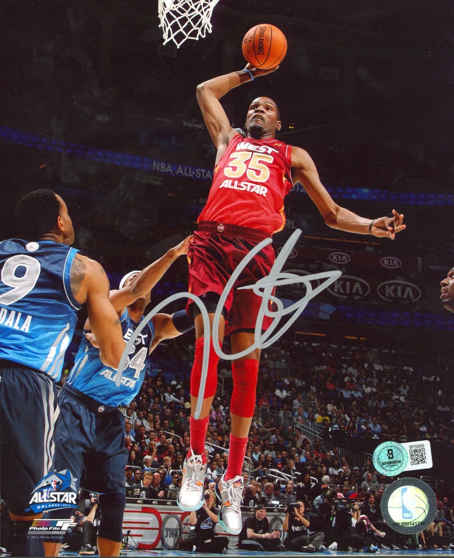 Kevin Durant Signed Phoenix Suns 8x10 Photo BAS Authenticated (1 of 1)