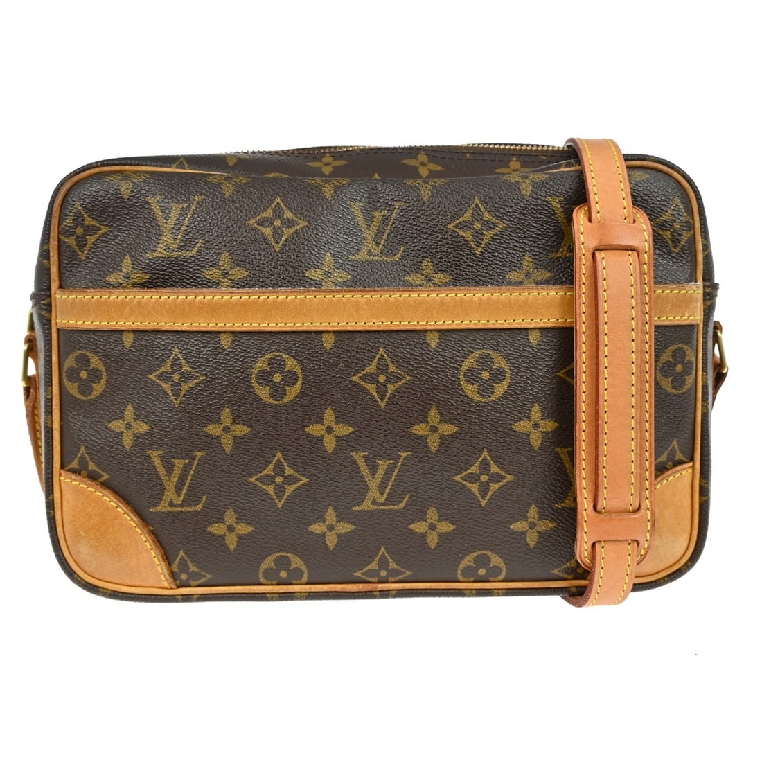 Louis Vuitton Trocadero 27 Monogram Canvas Medium Crossbody Bag M51274: Louis Vuitton Trocadero 27 Monogram Canvas Medium Crossbody Bag M51274 This Louis Vuitton Trocadero 27 crossbody shoulder bag features the iconic monogram canvas exterior and brown leather crossbody s