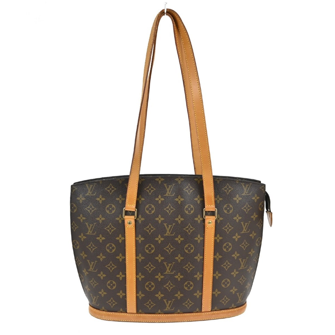 Louis Vuitton Babylone Monogram Canvas Large Tote Purse M51102: Louis Vuitton Babylone Monogram Canvas Large Tote Purse M51102 This Louis Vuitton Babylone tote bag features the iconic Monogram canvas leather exterior in brown with beige double leather handles. Des