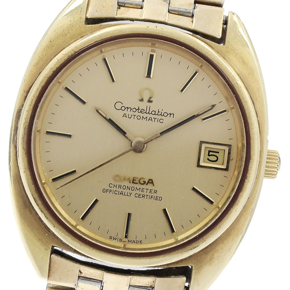 Omega Constellation Date Automatic Men's Wristwatch CD168.0056: Omega Constellation Date Automatic Men's Wristwatch CD168.0056 This OMEGA Constellation Date men's wristwatch features the CD168.0056 reference and is powered by an automatic cal.1011 movement. The wa