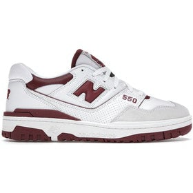 New Balance 550 Sea Salt Burgundy Sneakers Size 10.5 Men 12 Women (1 of 1)