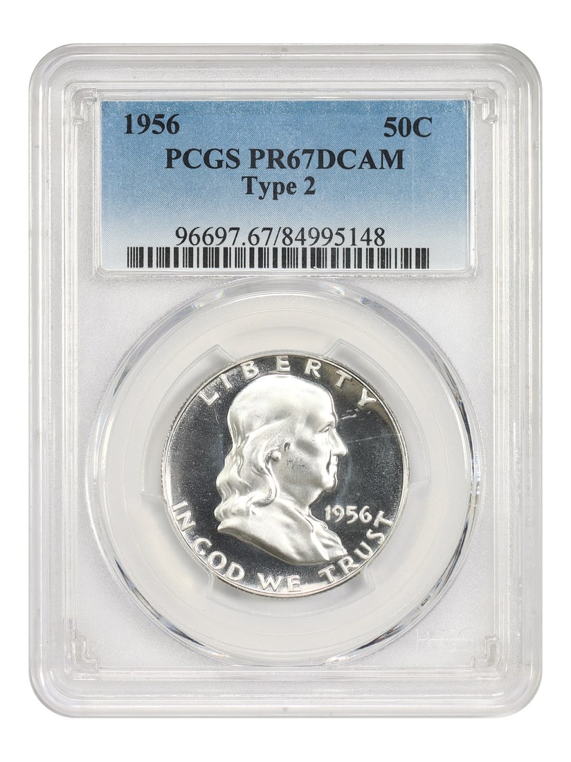 1956 Franklin Half Dollar PCGS PR67DCAM Type 2 (1 of 6)