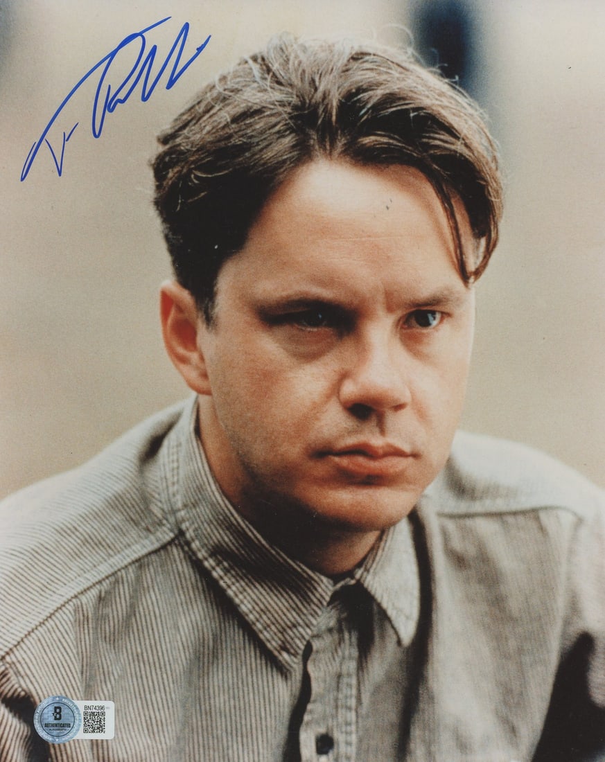 Tim Robbins Signed 8x10 Photo The Shawshank Redemption BAS Authenticated: Tim Robbins Signed 8x10 Photo The Shawshank Redemption BAS Authenticated This authentic autographed 8x10 photograph features Tim Robbins from the iconic film The Shawshank Redemption. The photo has be
