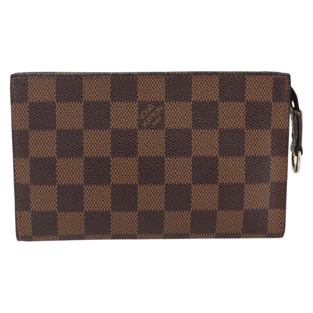Damier Canvas Marais Zip Pouch by Louis Vuitton: Damier Canvas Marais Zip Pouch by Louis Vuitton This Louis Vuitton Marais Bucket Zip Pouch features the signature Damier canvas in brown. Designed as a unisex accessory, it offers practicality and sty