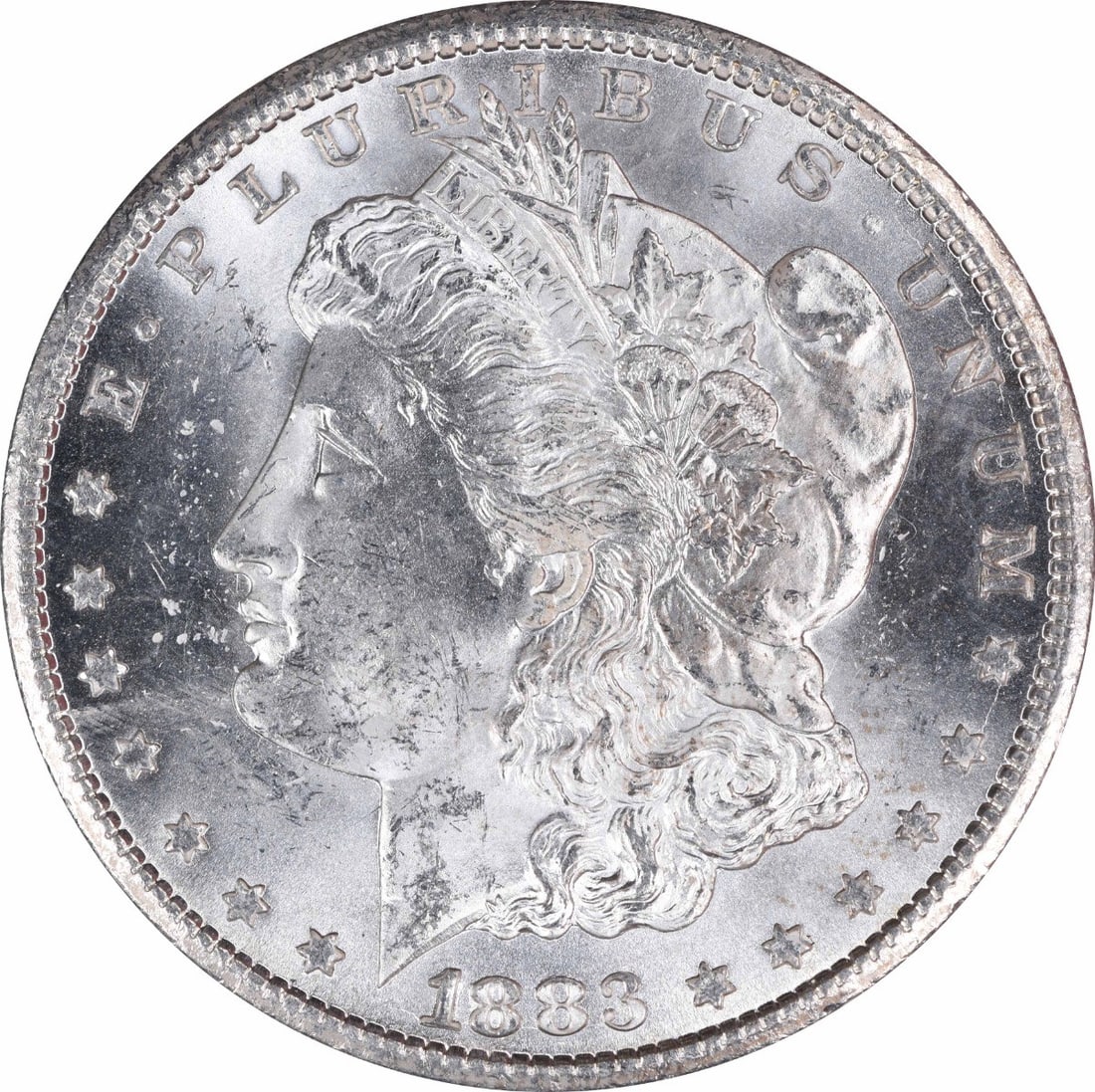 Choice BU 1883 Carson City Morgan Dollar Uncertified Silver Coin (1 of 2)