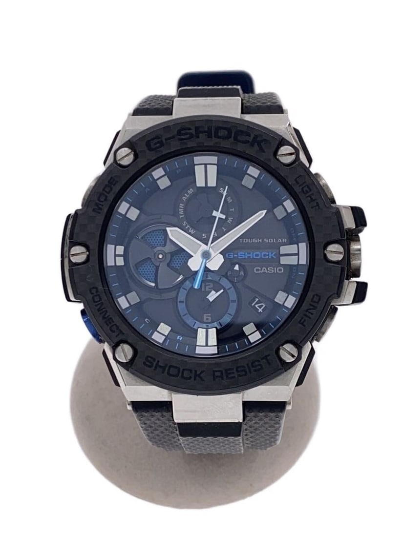 Casio G Shock GST B100X 1AJF Black Rubber Wristwatch: Casio G Shock GST B100X 1AJF Black Rubber Wristwatch This CASIO G-SHOCK GST-B100X-1AJF men's wristwatch features a durable black rubber band and case. Designed for everyday use, it shows slight signs 