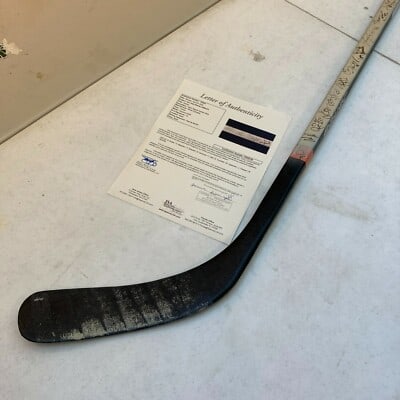 San Jose Sharks 1996-97 game-used signed hockey stick JSA COA: San Jose Sharks 1996-97 game-used signed hockey stick JSA COA This is a game-used hockey stick from the 1996-97 season, signed by the San Jose Sharks team. The stick comes with a full letter of authen