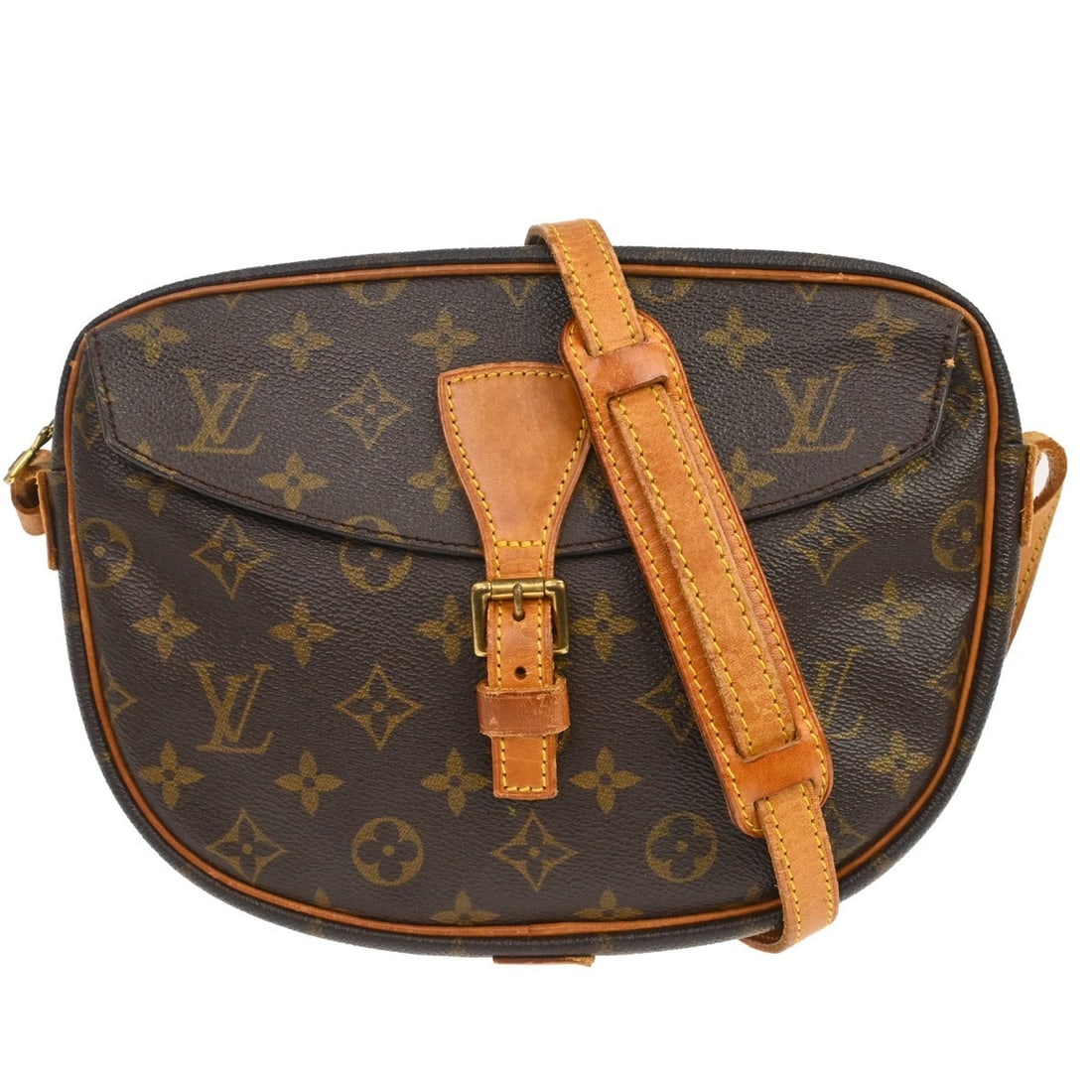 Louis Vuitton Jeune Fille MM Monogram Canvas Shoulder Bag M51226: Louis Vuitton Jeune Fille MM Monogram Canvas Shoulder Bag M51226 This Louis Vuitton Jeune Fille MM shoulder bag features the classic monogram canvas exterior with beige crossbody strap and zip closure