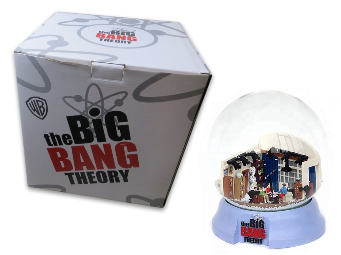 Big Bang Theory Limited Edition Snow Globe Warner Brothers: Big Bang Theory Limited Edition Snow Globe Warner Brothers This limited edition Big Bang Theory Snow Globe is a unique collectible, beautifully crafted and numbered among only 500 made. It features ic