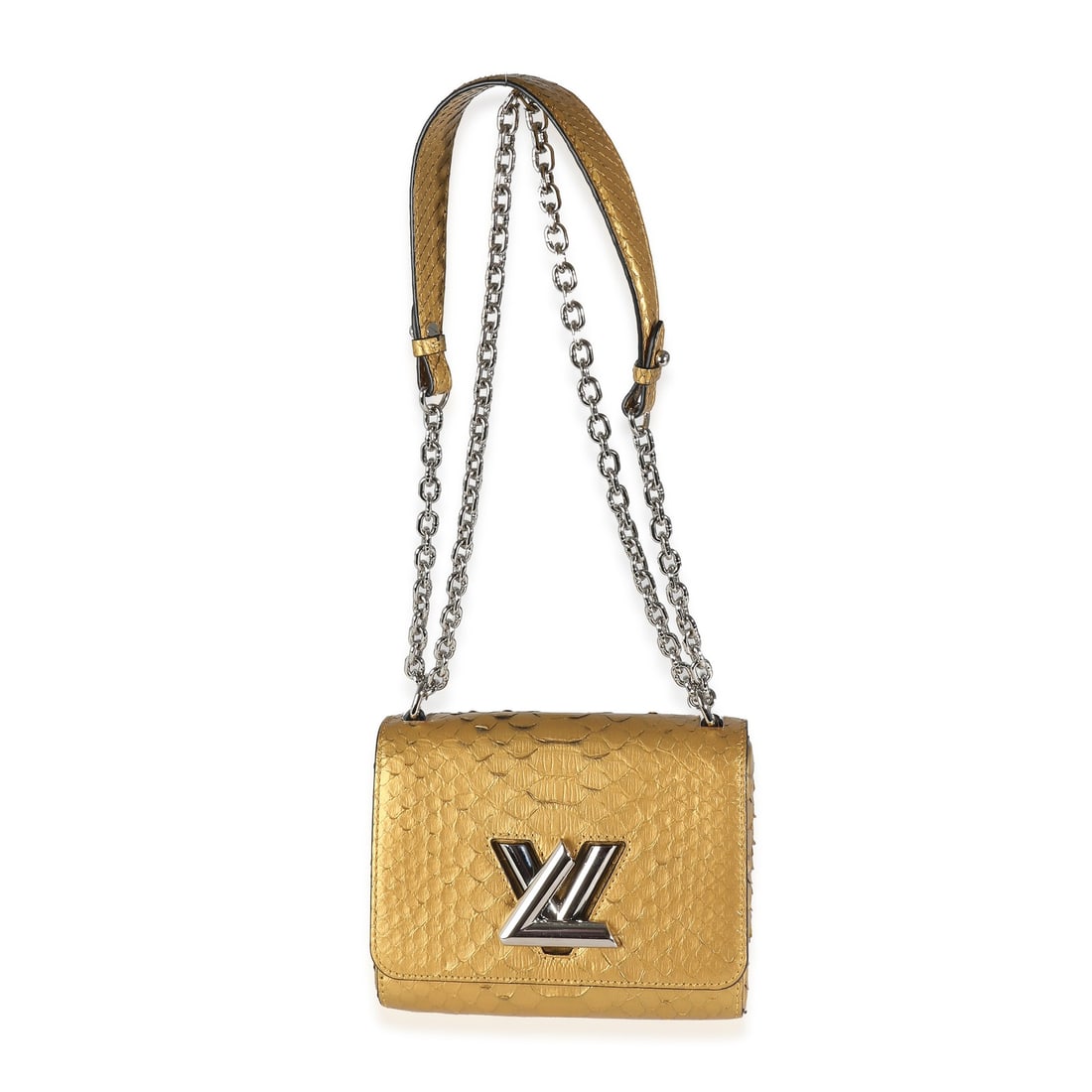 Louis Vuitton Twist PM Metallic Gold Python Shoulder Bag - 2