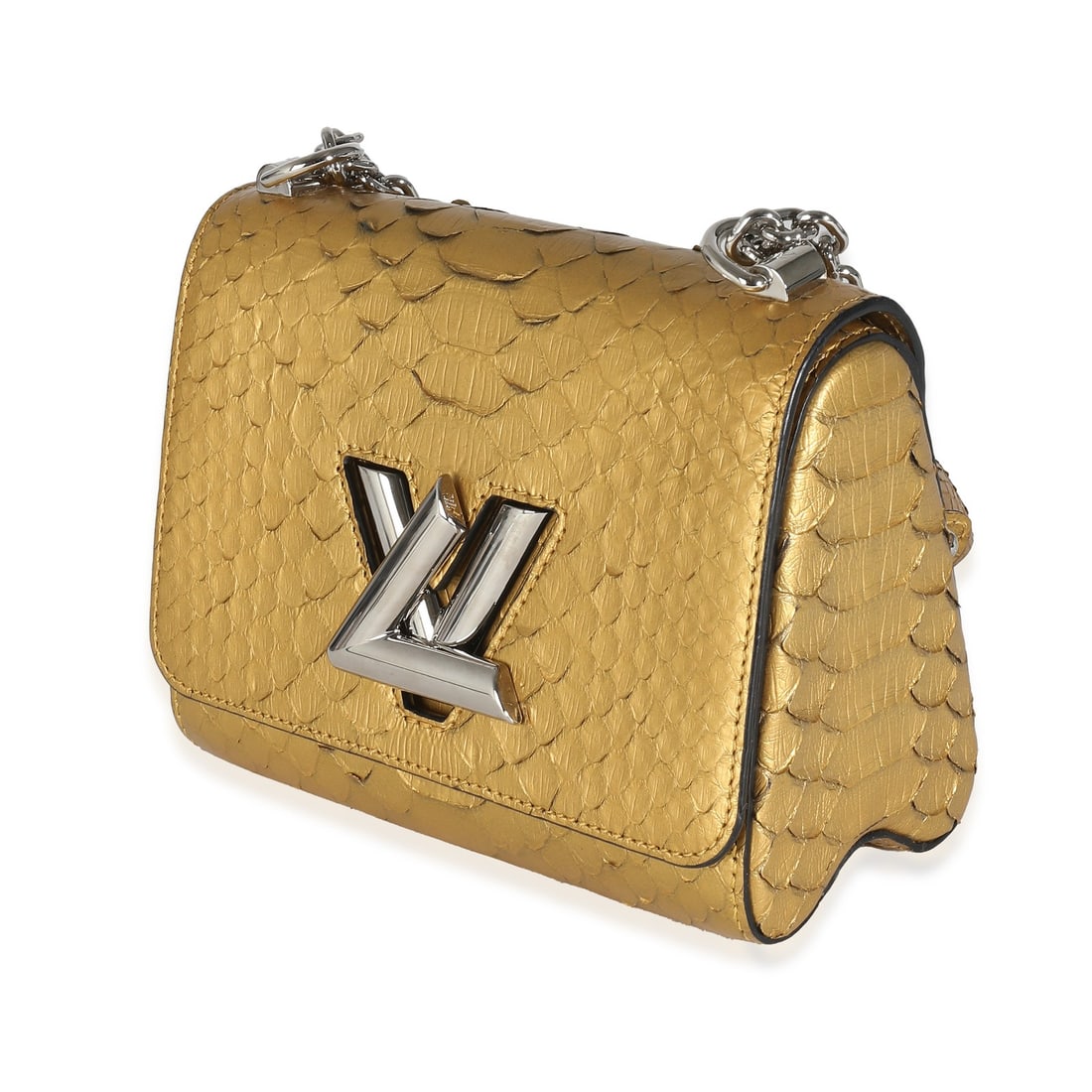 Louis Vuitton Twist PM Metallic Gold Python Shoulder Bag - 3