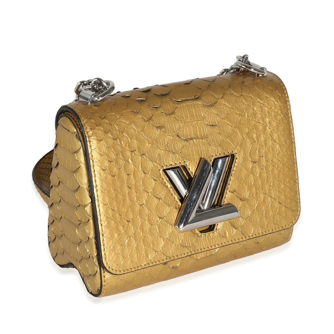 Louis Vuitton Twist PM Metallic Gold Python Shoulder Bag - 4