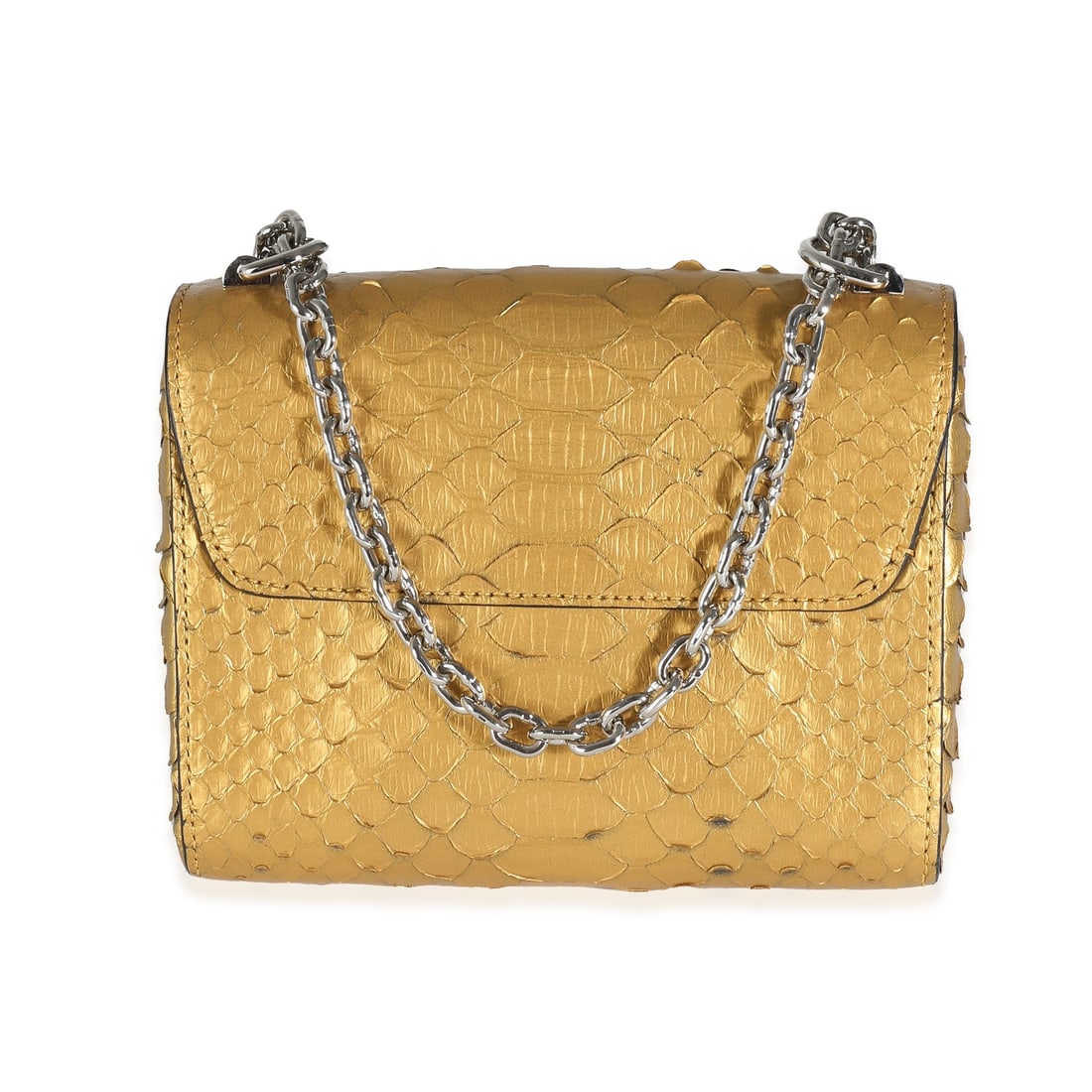 Louis Vuitton Twist PM Metallic Gold Python Shoulder Bag - 8