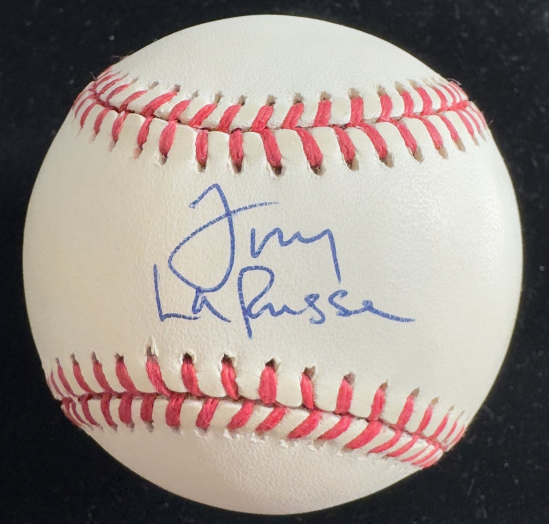 Tony LaRussa Signed Rawlings Baseball Beckett Authenticated: Tony LaRussa Signed Rawlings Baseball Beckett Authenticated This baseball features the authentic signature of Tony LaRussa, the former MLB manager and Hall of Famer, beautifully inscribed in blue ball