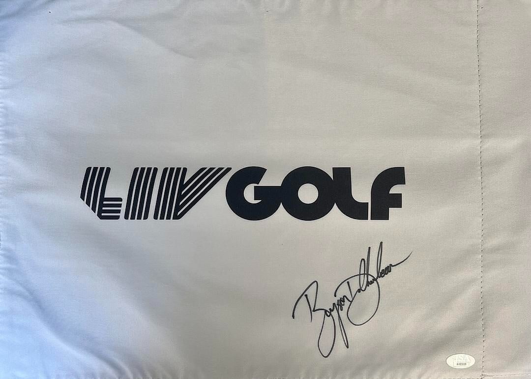 Bryson DeChambeau Signed LIV Golf Flag JSA Authenticated AK80819 (1 of 3)