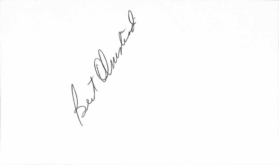 Bert Olmstead Signed 3x5 Index Card Beckett Certified HOF: Bert Olmstead Signed 3x5 Index Card Beckett Certified HOF This is an autographed 3x5 index card signed by Bert Olmstead, a former NHL great and Hall of Famer for the Chicago Blackhawks. The signature,