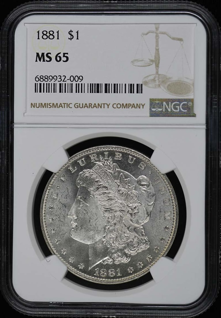 1881 Morgan Dollar NGC MS65 Certified Uncirculated Coin (1 of 2)