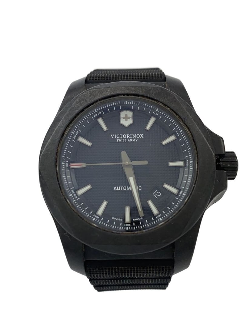 Victorinox I.N.O.X. Carbon Mechanical Black Rubber Wristwatch (1 of 9)