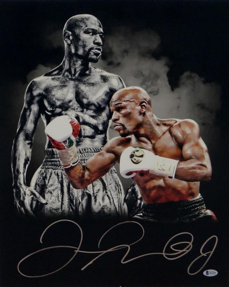 16x20 Boxing Photo Signed by Floyd Mayweather with White Gloves Beckett Authenticated (1 of 6)