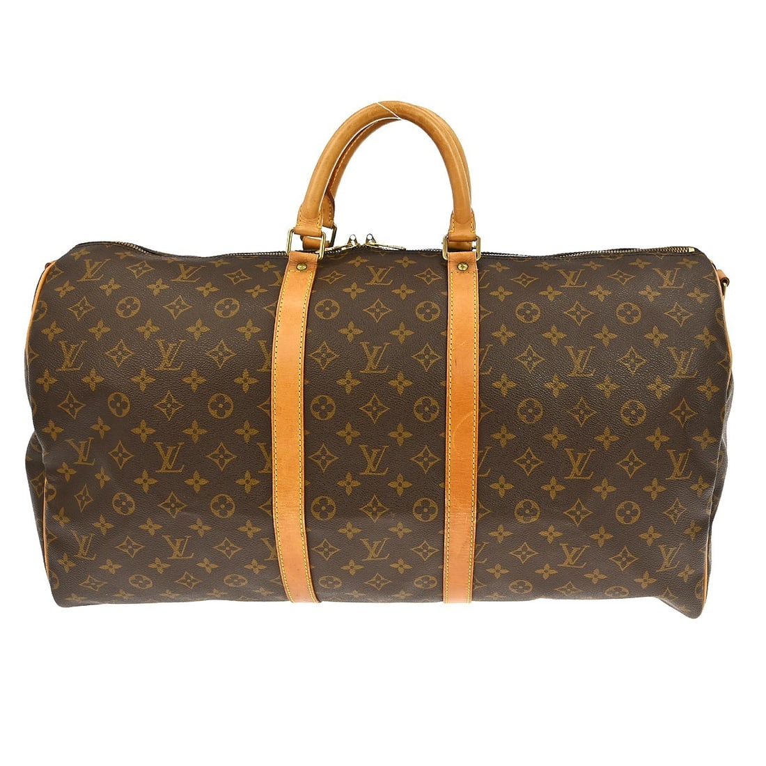 Keepall Bandouliere 55 Monogram Canvas Travel Duffle by Louis Vuitton: Keepall Bandouliere 55 Monogram Canvas Travel Duffle by Louis Vuitton This Louis Vuitton Keepall Bandouliere 55 is an extra-large duffle bag crafted from the brand's iconic monogram canvas. Designed f
