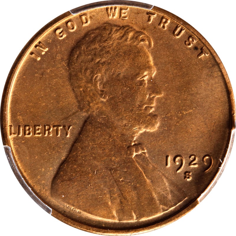 1929-S Lincoln Cent PCGS MS65RD Copper Strong Strike Luster: 1929-S Lincoln Cent PCGS MS65RD Copper Strong Strike Luster This stunning 1929-S Lincoln Cent is certified by PCGS with a grade of MS65RD, showcasing exceptional eye appeal, strong strike, and impress