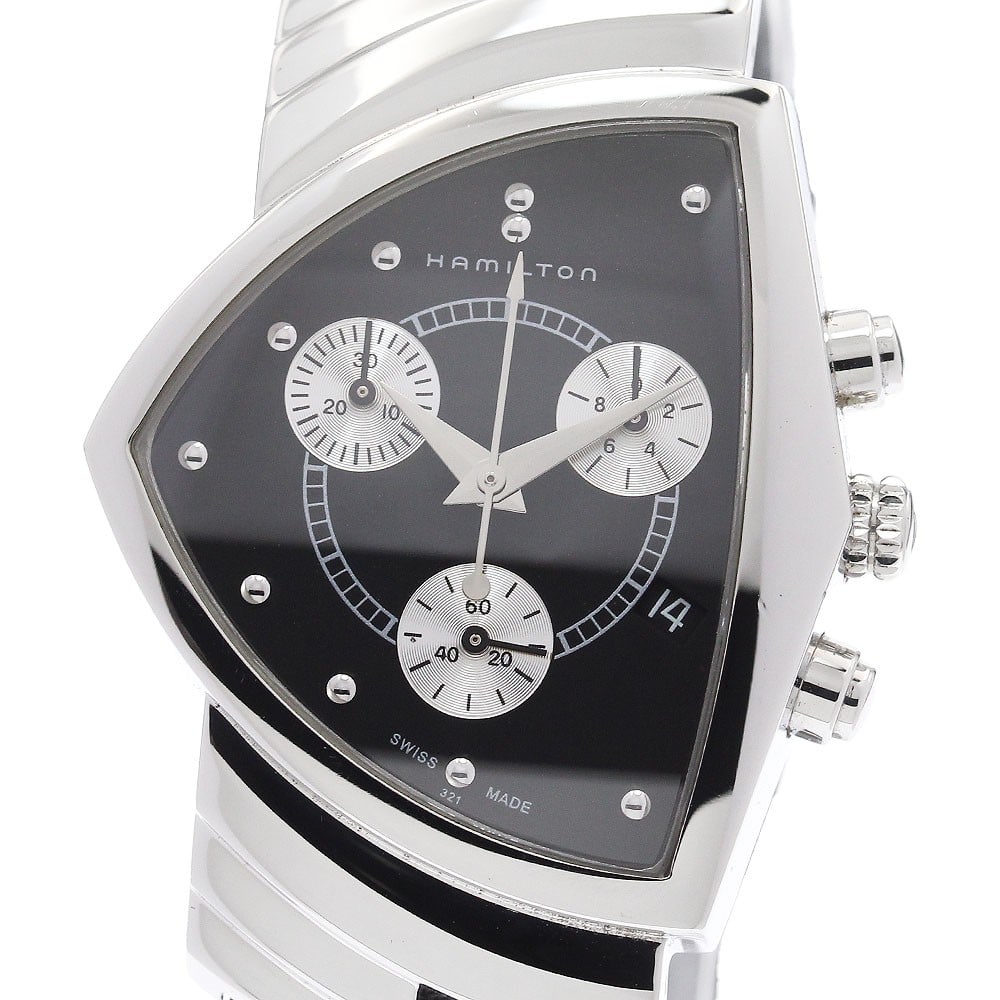 Hamilton Ventura H244121 Quartz Chronograph Date Mens Watch (1 of 6)