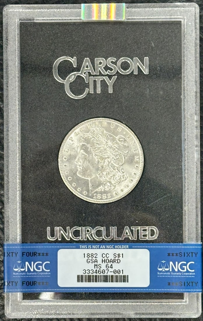 NGC MS64 1882 CC Morgan Silver Dollar Carson City GSA (1 of 4)