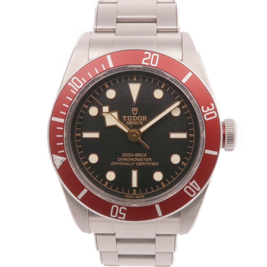 TUDOR Black Bay 79230R Automatic Stainless Steel Wristwatch: TUDOR Black Bay 79230R Automatic Stainless Steel Wristwatch The TUDOR Black Bay 79230R is a sophisticated automatic wristwatch crafted from high-quality stainless steel. This elegant timepiece feature