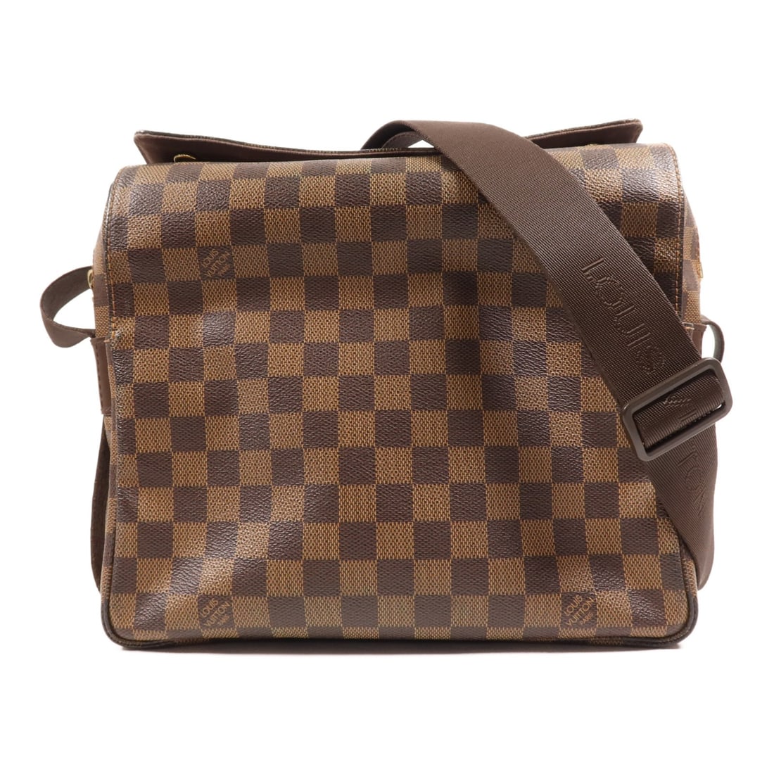 LOUIS VUITTON Naviglio Shoulder Messenger Bag N45255 Brown GHW: LOUIS VUITTON Naviglio Shoulder Messenger Bag N45255 Brown GHW Experience the elegance of the LOUIS VUITTON Naviglio Shoulder Messenger Bag, a perfect blend of style and functionality. Crafted from hi