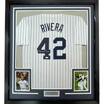 Mariano Rivera signed Yankees pinstripe jersey framed with JSA COA (1 of 3)