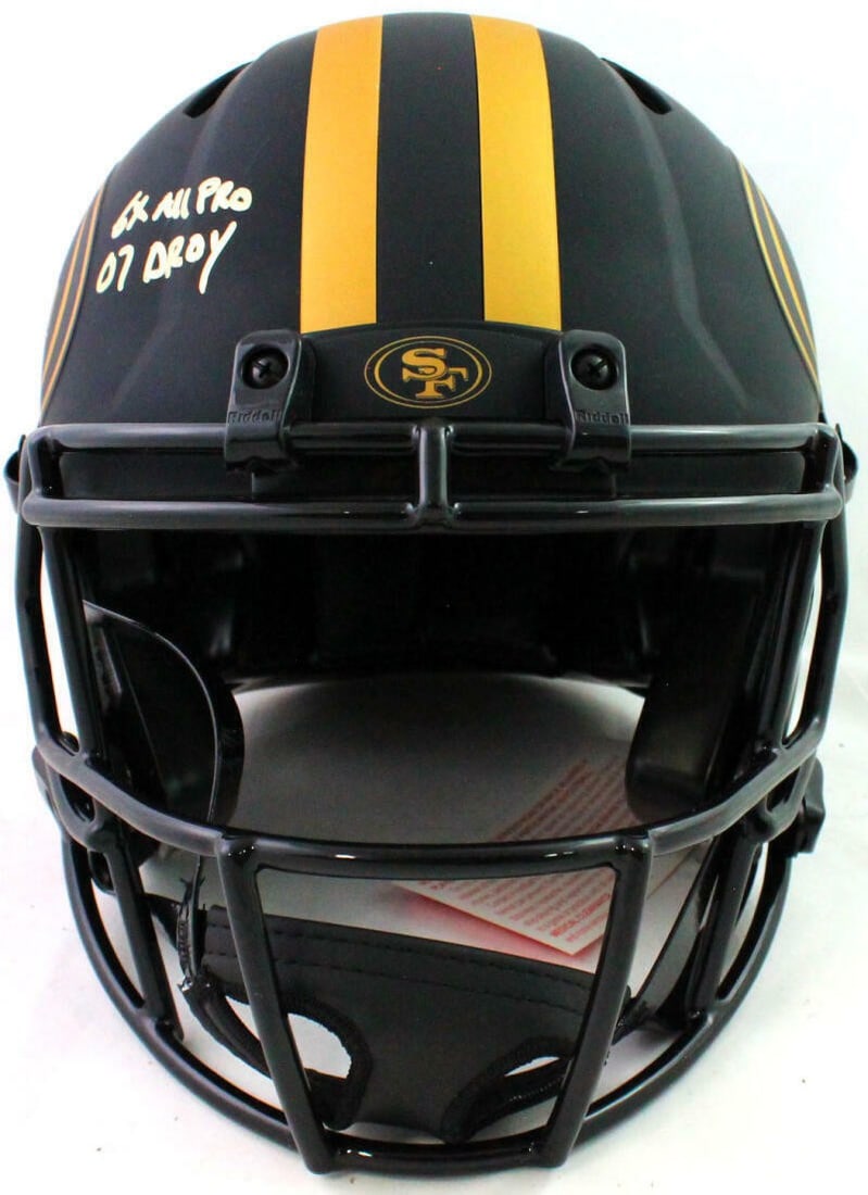Patrick Willis Signed 49ers Eclipse Authentic Full Size Helmet Beckett Authenticated - 4