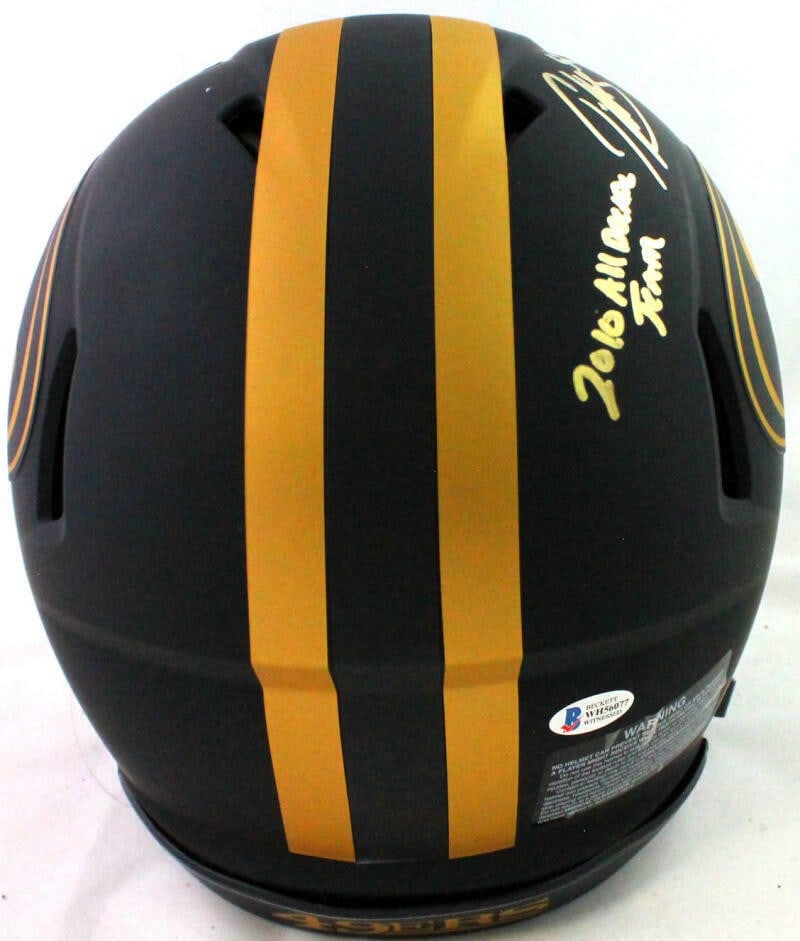 Patrick Willis Signed 49ers Eclipse Authentic Full Size Helmet Beckett Authenticated - 5
