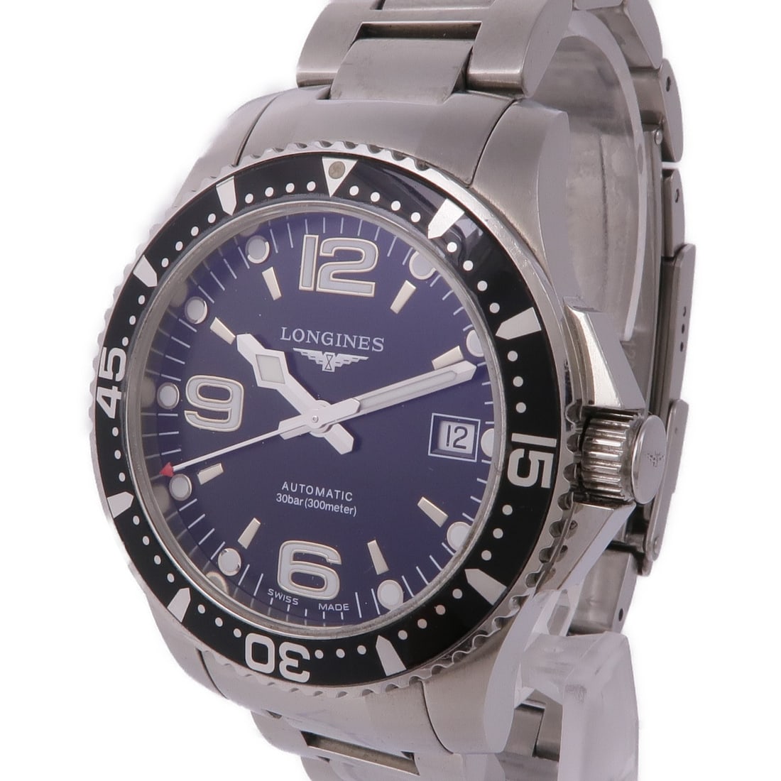 LONGINES HydroConquest Automatic Stainless Steel Black Dial Watch - 3